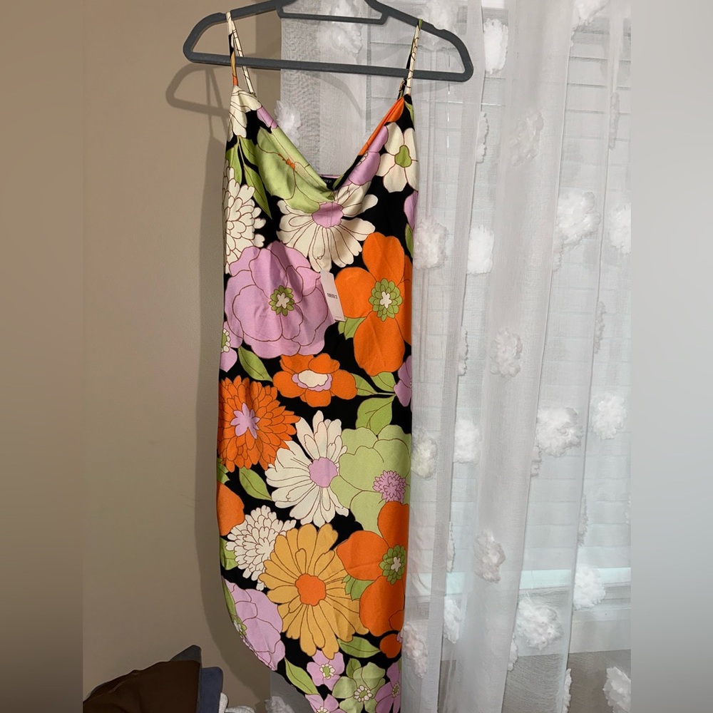 Floral Silk Dress